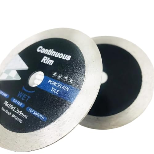 Trennscheibe, 76 mm, Steintrennscheibe, Kreissägeblatt for Schneiden von Beton, Keramik, Ziegel, Marmor, Stahl und Glas(1Pcs) von ZMGYF