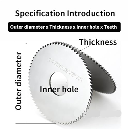 Wolframstahl-Fräsklinge Vollhartmetall-Kreissägeblatt Klingenfräser(20mm-d6,1.2mm) von ZMGYF