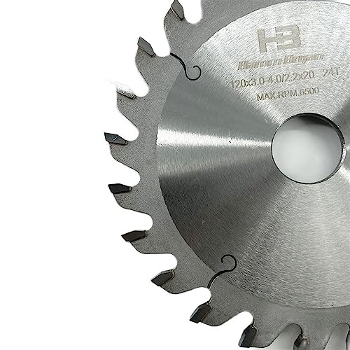 Zimmereizubehör Holzkreissägeblatt Legierungs-Trennscheibe Holzbearbeitungswerkzeug for Schneiden von MDF- und Spanplatten 120 mm 24T(120x3.0-4.0x22x24T) von ZMGYF