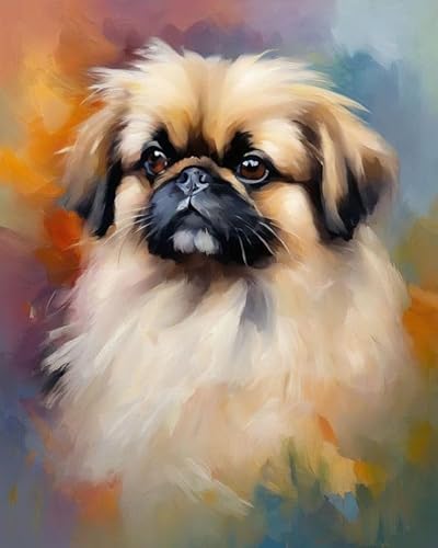 Malen nach Zahlen Pekingese-Hund Painting by Numbers Kit DIY ölgemälde Kit für Erwachsene,Anfänger Painting Set 16x20 Zoll Leinwanddruck Wandkunst Dekoration Malen nach Zahlen Pekingese-Hund Painting by Numbers Kit DIY ölgemälde Kit für Erwachsene,Anfänger Painting Set 16x20 Zoll Leinwanddruck Wandkunst Dekoration von ZMHZMY