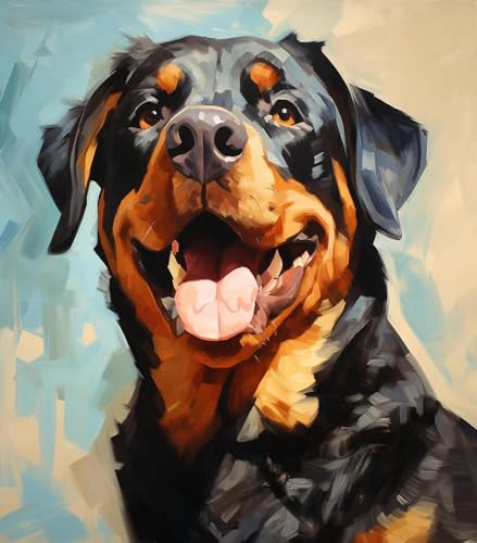 ZMHZMY Malen-nach-Zahlen-Set für Erwachsene,Weihnachten, Rottweiler Hundetier,Personalisiertes digitales Ölgemälde,Geschenke für die Weihnachtsfeiertage,40x50cm ZMHZMY Malen-nach-Zahlen-Set für Erwachsene,Weihnachten, Rottweiler Hundetier,Personalisiertes digitales Ölgemälde,Geschenke für die Weihnachtsfeiertage,40x50cm von ZMHZMY