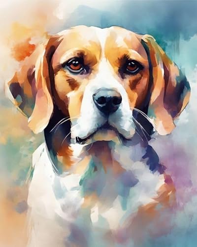 Malen sie nach Nummer kit Beagle-Hund Malen nach Zahlen DIY Ölgemälde Leinwand drucken Wandkunst Home Decoration, Acrylpigment für Gemälde,40x50cm Malen sie nach Nummer kit Beagle-Hund Malen nach Zahlen DIY Ölgemälde Leinwand drucken Wandkunst Home Decoration, Acrylpigment für Gemälde,40x50cm von ZMHZMY