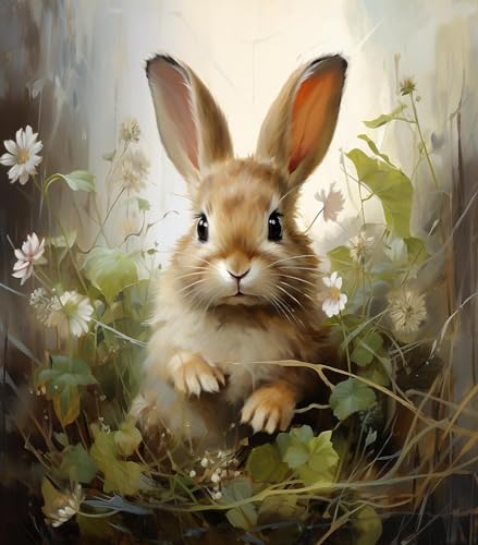 Malen sie nach Nummer kit Kaninchen Hase Malen nach Zahlen DIY Ölgemälde Leinwand drucken Wandkunst Home Decoration, Acrylpigment für Gemälde,40x50cm Malen sie nach Nummer kit Kaninchen Hase Malen nach Zahlen DIY Ölgemälde Leinwand drucken Wandkunst Home Decoration, Acrylpigment für Gemälde,40x50cm von ZMHZMY
