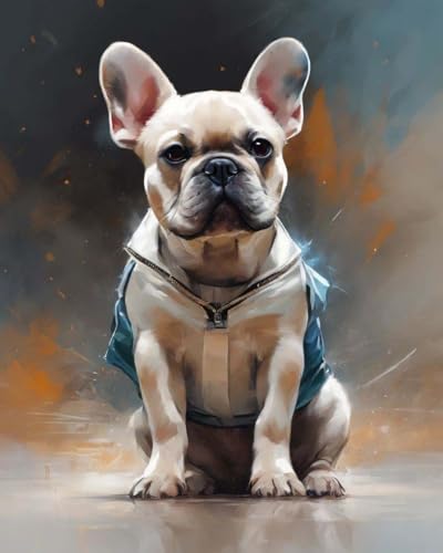 Malen-nach-Zahlen-Sets für Erwachsene,Französische Bulldogge,Malen-nach-Zahlen-Sets auf Leinwand, DIY-Ölgemälde für Erwachsene,Kunst und Handwerk,40 x 50 cm,Rahmenlos Malen-nach-Zahlen-Sets für Erwachsene,Französische Bulldogge,Malen-nach-Zahlen-Sets auf Leinwand, DIY-Ölgemälde für Erwachsene,Kunst und Handwerk,40 x 50 cm,Rahmenlos von ZMHZMY
