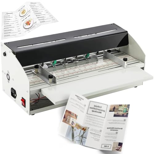 ZMJGLL 460mm elektrische Rillmaschine, Papierkartenrillmaschine mit Skalenlineal, Perforator Papier Falten Riller Scorer Maker, für Dateien Fotos, Dokumente, Karten ZMJGLL 460mm elektrische Rillmaschine, Papierkartenrillmaschine mit Skalenlineal, Perforator Papier Falten Riller Scorer Maker, für Dateien Fotos, Dokumente, Karten von ZMJGLL