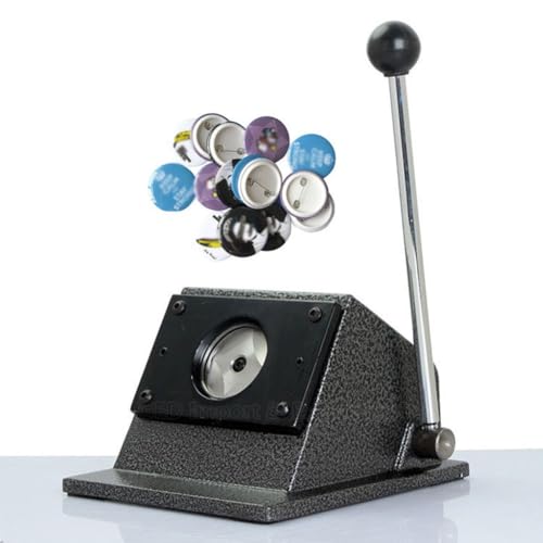ZMJGLL 58mm / 75mm Abzeichen Papierschneider, Runde Bastelkreis Papierschneidewerkzeug, Härte Edelstahl Klinge Gusseisen Basis Grafik Stanz liefert Stanzwerkzeug (75mm) von ZMJGLL