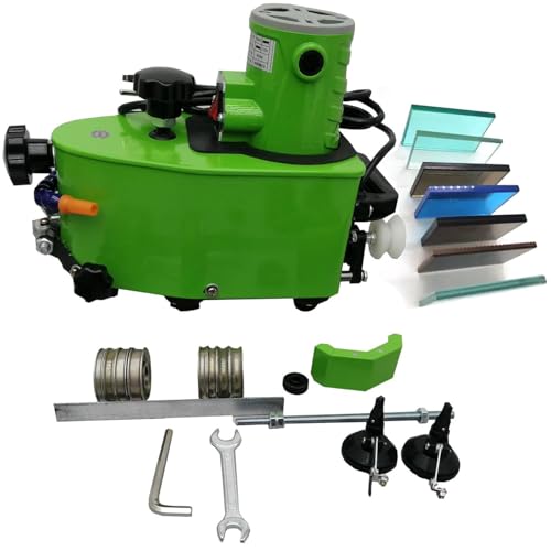 ZMJGLL 800W Elektrische Glaskantenmaschine Glasschleifmaschine 8000U / min Gerade runde abgeschrägte Glaskantenschleifmaschine Glasacryl Marmor Keramik Poliermaschine von ZMJGLL