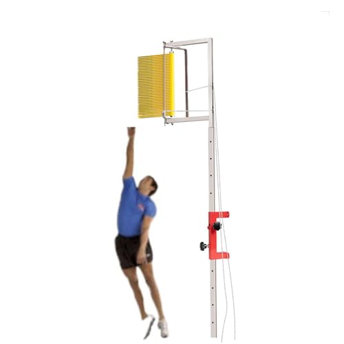 ZMJGLL An der Wand montiertes vertikales Sprungmesswerkzeug, vertikaler Sprungmesstester - einstellbare Höhe 1,3-3,6 Meter, vertikale Sprungstange für Erwachsene (B) von ZMJGLL