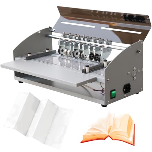 ZMJGLL Elektrische Rillmaschine mit Skalenlineal, 460 mm Papierrill, Rill, Falz, Perforator, Cutter, Papierfaltmaschine, für Akten, Fotos, Karten, Einladungen, Tickets ZMJGLL Elektrische Rillmaschine mit Skalenlineal, 460 mm Papierrill, Rill, Falz, Perforator, Cutter, Papierfaltmaschine, für Akten, Fotos, Karten, Einladungen, Tickets von ZMJGLL