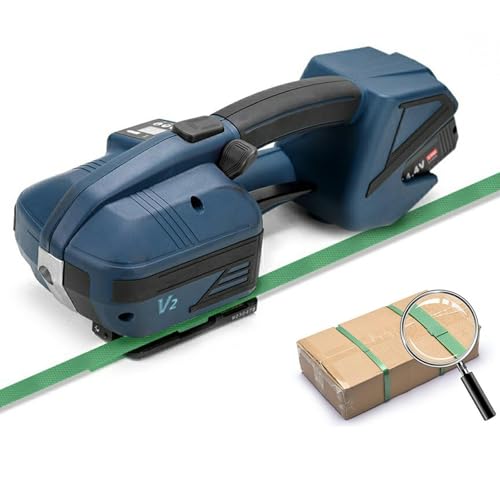 ZMJGLL Elektrische Umreifungsmaschine, Handheld-automatische Schweißumreifungsmaschine für 1/2-5/8-Zoll-Bänder, Zugkraft: 900-3200N, Zuggeschwindigkeit: 100-200 mm/s ZMJGLL Elektrische Umreifungsmaschine, Handheld-automatische Schweißumreifungsmaschine für 1/2-5/8-Zoll-Bänder, Zugkraft: 900-3200N, Zuggeschwindigkeit: 100-200 mm/s von ZMJGLL