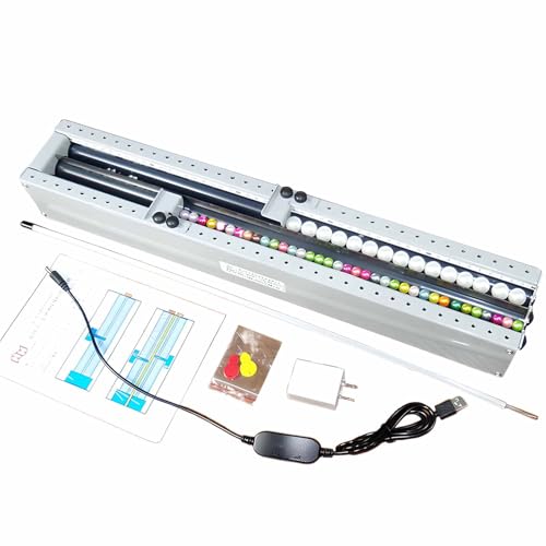 ZMJGLL Elektrischer Perlenspinner, 0-50cm Edelstahlperlenspinner, Perleneinfädelmaschine, einstellbare automatische Nadelausrichtung, für die Herstellung von Armbändern Halsketten ZMJGLL Elektrischer Perlenspinner, 0-50cm Edelstahlperlenspinner, Perleneinfädelmaschine, einstellbare automatische Nadelausrichtung, für die Herstellung von Armbändern Halsketten von ZMJGLL