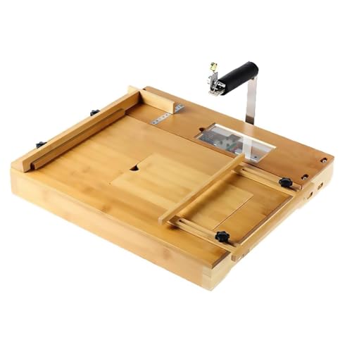 ZMJGLL Holz Seifen Schneidemaschine, Seifen Schneidemaschine mit verstellbarem Schneidedraht und Maßstab, Laib Seifenherstellungs Schneidemulden-Kit, transparentes Sichtfenster, für Käse ZMJGLL Holz Seifen Schneidemaschine, Seifen Schneidemaschine mit verstellbarem Schneidedraht und Maßstab, Laib Seifenherstellungs Schneidemulden-Kit, transparentes Sichtfenster, für Käse von ZMJGLL