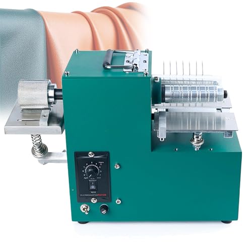 ZMJGLL Lederschneider, Lederschneidemaschine, elektrischer Lederriemenschneider, Geschwindigkeit einstellbar, für Leder/Taschen/Schuhe von ZMJGLL