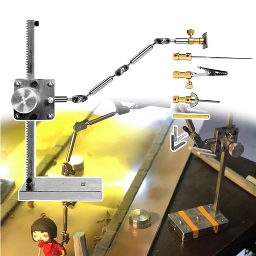 ZMJGLL Stop-Motion-Rig-Arme, Edelstahl-Stop-Motion-Animationskit mit 5 Verbindern, 25 cm Armlänge, 16 oder 26 cm Hebebügel für Studiotechniksysteme (H:26cm) von ZMJGLL