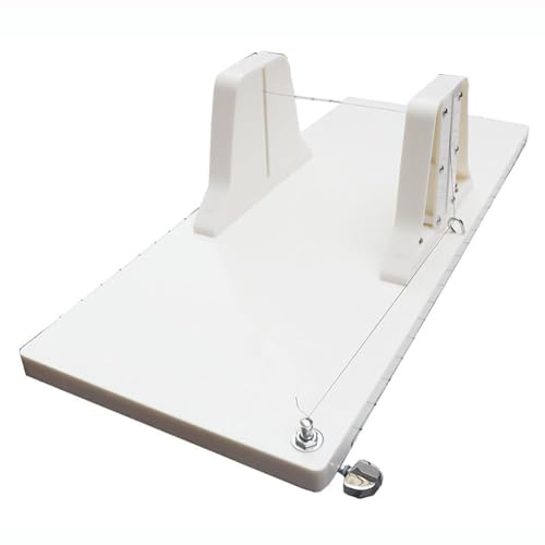 ZMJGLL Verstellbarer Seifenripper, Acryl-Drückseifenripper mit einem Draht, handgemachte Seifen-Schneidemaschine mit Skala, Seifenherstellungs-Laibschneider, für Seifenkerzen von ZMJGLL