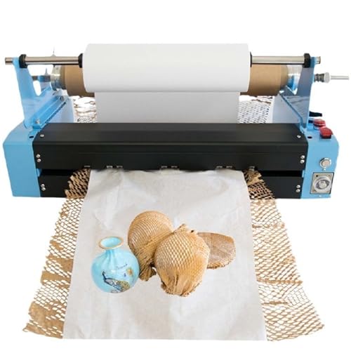 ZMJGLL Wabenpackpapierrollen-Spender, Geschwindigkeit 0-25 m/min, 2 Betriebsarten, automatische Papiertrennung und Notstopp, für Versandverpackungen ZMJGLL Wabenpackpapierrollen-Spender, Geschwindigkeit 0-25 m/min, 2 Betriebsarten, automatische Papiertrennung und Notstopp, für Versandverpackungen von ZMJGLL