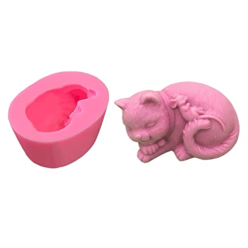 ZMKY 3D-Katzenformen für die Seifenherstellung | 3D-Silikonform in Mausform, DIY-Tier-Haustier-Seifenformen – für die Herstellung von Fondant, Schokolade, Pudding, Süßigkeiten, Kuchen, ZMKY 3D-Katzenformen für die Seifenherstellung | 3D-Silikonform in Mausform, DIY-Tier-Haustier-Seifenformen – für die Herstellung von Fondant, Schokolade, Pudding, Süßigkeiten, Kuchen, von ZMKY