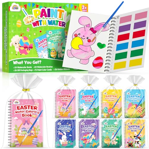 ZMLM 24 Aquarellbücher, Osterkörbe für Kinder, Mini-Malbücher Großpackung Ostergeschenke für Kinder im Alter von 4–8 Jahren Preise für die Schule als Tütenfüller zum Geburtstag Partygeschenke ZMLM 24 Aquarellbücher, Osterkörbe für Kinder, Mini-Malbücher Großpackung Ostergeschenke für Kinder im Alter von 4–8 Jahren Preise für die Schule als Tütenfüller zum Geburtstag Partygeschenke von ZMLM