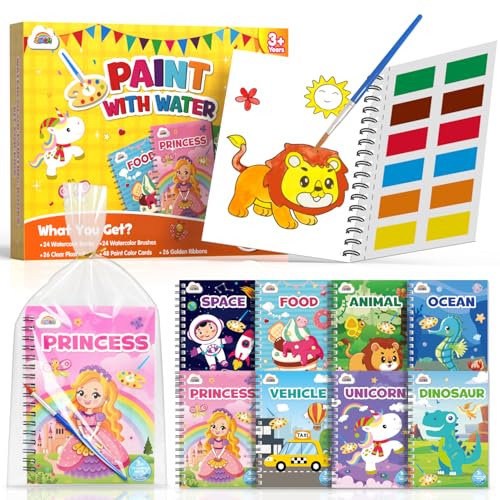 ZMLM Wassermalbücher für Kinder, Partyzubehör, Großpackung Mini-Malbücher für Kinder im Alter von 4–8 Jahren, kleine Geburtstagsgeschenktüten, Rückgabe, Geschenk, Kunst, Handwerk, Klassenzimmerpreise von ZMLM