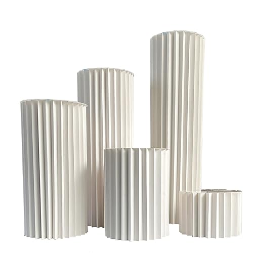 Kuchenständer, Desserttisch, 5 Stück, faltbare Papiersäulen, Präsentationssockel, Zylinder for Partys, Zylinderständer for Partys, römische Säule, Desserttisch Kuchenständer, Desserttisch, 5 Stück, faltbare Papiersäulen, Präsentationssockel, Zylinder for Partys, Zylinderständer for Partys, römische Säule, Desserttisch von ZMQU