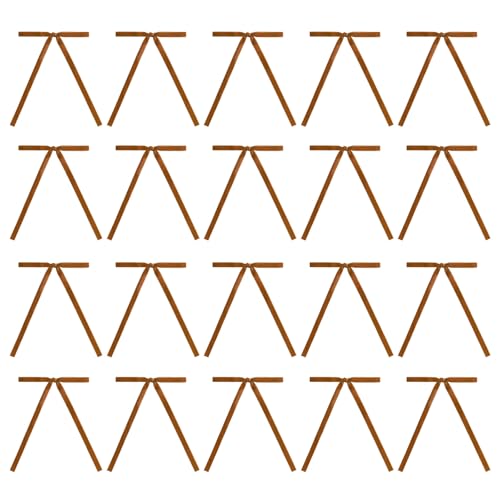 20 x Samt-Fransen mit Bindeband, stilvolle saisonale Verzierung, vorgebundenes Band, Schmetterlingsknoten-Ornament von ZMYING