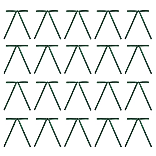 20 x Samt-Fransen mit Bindeband, stilvolle saisonale Verzierung, vorgebundenes Band, Schmetterlingsknoten-Ornament von ZMYING