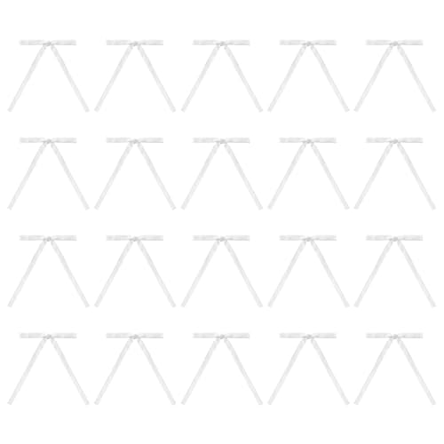 20 x Samt-Fransen mit Bindeband, stilvolle saisonale Verzierung, vorgebundenes Band, Schmetterlingsknoten-Ornament von ZMYING
