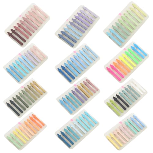 Bunte Etiketten, 1200/2400 Stück, transparent, selbstklebend, Seitenmarker, Lesezeichen, beschreibbare Etikettenstreifen für Seitenmarkierung von ZMYING