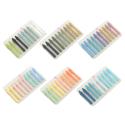 Bunte Etiketten, 1200/2400 Stück, transparent, selbstklebend, Seitenmarker, Lesezeichen, beschreibbare Etikettenstreifen für Seitenmarkierung von ZMYING