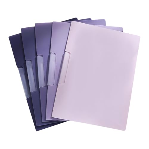 Dokumentenhüllen mit drehbarer Klemme, Dokumententestpapier, Organizer in Briefgröße, für 30 Blatt für Büro, 5 Stück von ZMYING