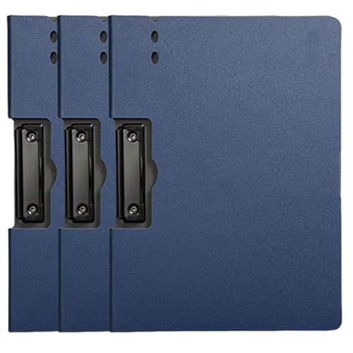 Klemmbrettmappe in Briefgröße mit Doppel-Clips, Büro-Ordner, stanzlos, mit Federklemme von ZMYING