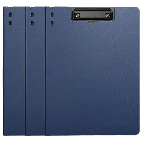 Klemmbrettmappe in Briefgröße mit Doppel-Clips, Büro-Ordner, stanzlos, mit Federklemme von ZMYING