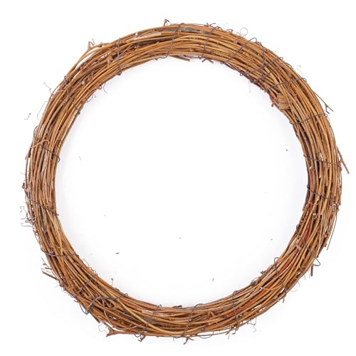 Natürlicher Rattan-Kranzrahmen für Projekte, einzigartige Stile für Haustür oder Wanddekoration von ZMYING