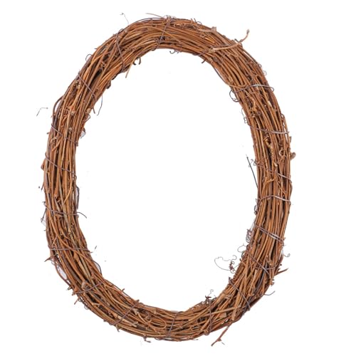Natürlicher Rattan-Kranzrahmen für Projekte, einzigartige Stile für Haustür oder Wanddekoration Natürlicher Rattan-Kranzrahmen für Projekte, einzigartige Stile für Haustür oder Wanddekoration von ZMYING
