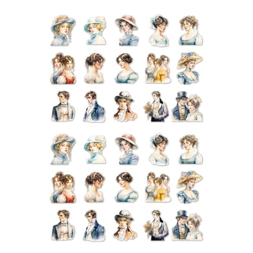 Sticker Booklet 1 Blatt Dekorative Aufkleber für Scrapbooking Journaling Kunst Handwerk Album Handbook Journaling Journal von ZMYING