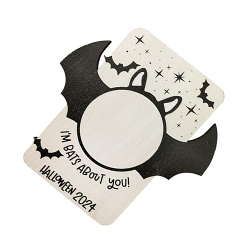 ZMYING Fledermaus-Bilderrahmen, Halloween-Thema, Holz-Bilderrahmen, Fledermaus-Bilderhalter ZMYING Fledermaus-Bilderrahmen, Halloween-Thema, Holz-Bilderrahmen, Fledermaus-Bilderhalter von ZMYING