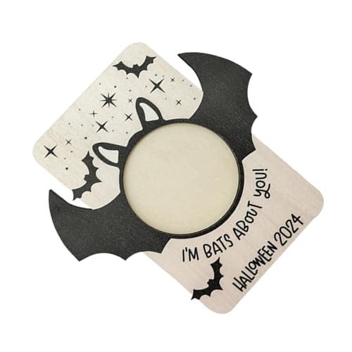 ZMYING Fledermaus-Bilderrahmen, Halloween-Thema, Holz-Bilderrahmen, Fledermaus-Bilderhalter ZMYING Fledermaus-Bilderrahmen, Halloween-Thema, Holz-Bilderrahmen, Fledermaus-Bilderhalter von ZMYING