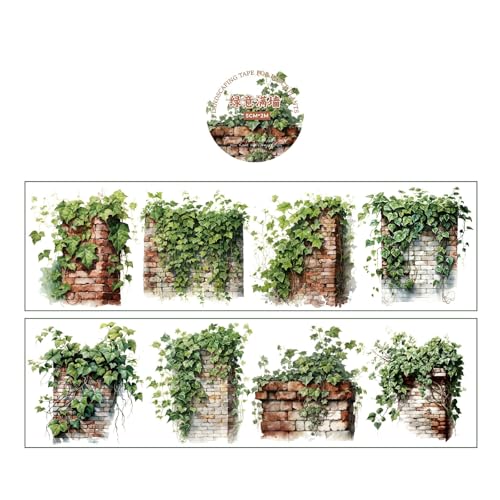 ZMYING Scrapbooking Hintergrund Klebeband Garten Landschaftsbau Dekoratives Klebeband für Journal Planer Album Scrapbooking Dekoration ZMYING Scrapbooking Hintergrund Klebeband Garten Landschaftsbau Dekoratives Klebeband für Journal Planer Album Scrapbooking Dekoration von ZMYING