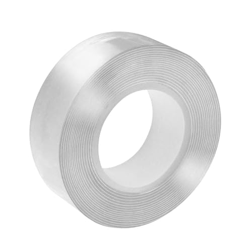 ZMYING Strapazierfähiges, transparentes Klebeband, wiederverwendbar, doppelseitiges Klebeband, starkes Klebeband für Teppich- und Wandbehang von ZMYING