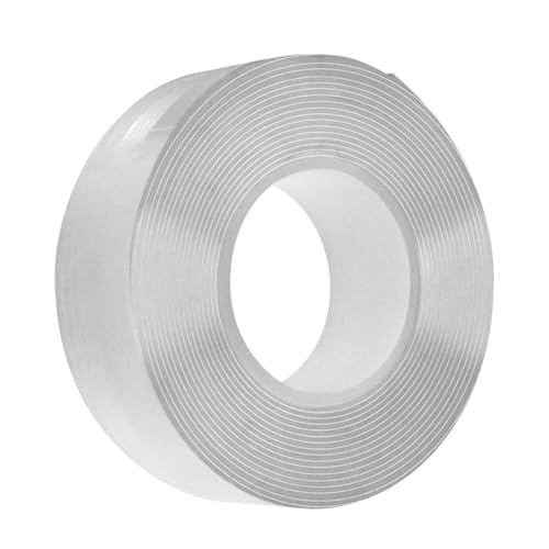 ZMYING Strapazierfähiges, transparentes Klebeband, wiederverwendbar, doppelseitiges Klebeband, starkes Klebeband für Teppich- und Wandbehang von ZMYING