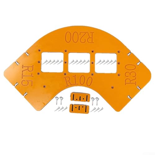 Radius Router Fixture Template Set with 8 Adjustable Angles for Woodworking Efficiency (B) von ZMdooreasy