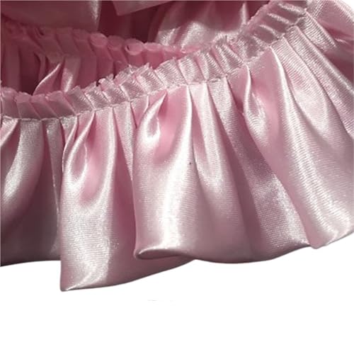 RüSchenbesatz Plissee Band Stoff Rüschen Spitze Rand Trim Saum for DIY Handwerk Kleid Blume Bouquet Zubehör FüR NäHen Kleid Diy Hochzeitskleid(Color 2) von ZNJAMN