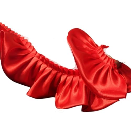 RüSchenbesatz Plissee Band Stoff Rüschen Spitze Rand Trim Saum for DIY Handwerk Kleid Blume Bouquet Zubehör FüR NäHen Kleid Diy Hochzeitskleid(Color 6) von ZNJAMN