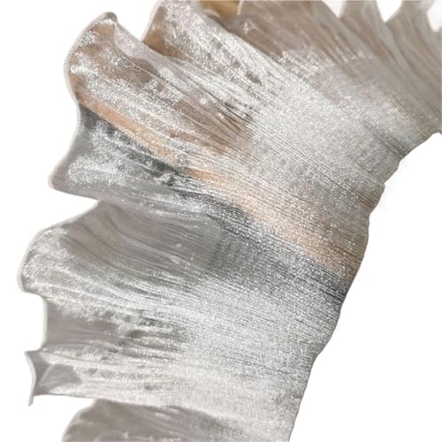 RüSchenbesatz Plissiertes Spitzenband for Kleider, Handarbeiten, breite Kleidung, DIY-Zubehör, Bekleidung, Handarbeitszubehör, Rüschen, Nähstoff FüR NäHen Kleid Diy Hochzeitskleid(Color2) von ZNJAMN