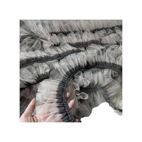 RüSchenbesatz Rüschenbesatz, Netz-Spitzenbesatz mit Rüschen, transparente Plissee-Einfassung for DIY-Mode und Dekoration FüR NäHen Kleid Diy Hochzeitskleid(Color3) von ZNJAMN