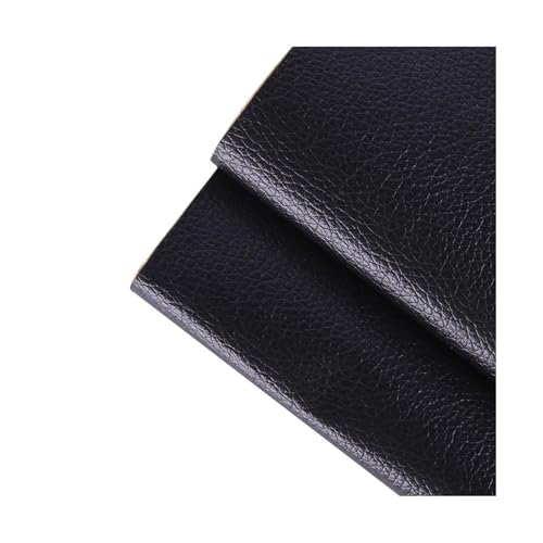 ZNQNDSR Kunstleder Reparaturset 39x54 Lederband Mit Litschi-Textur, Selbstklebender Leder-Reparaturflicken Für Couch, Sofa, Boot, Sitz, Stuhl, Handtasche(Black) von ZNQNDSR