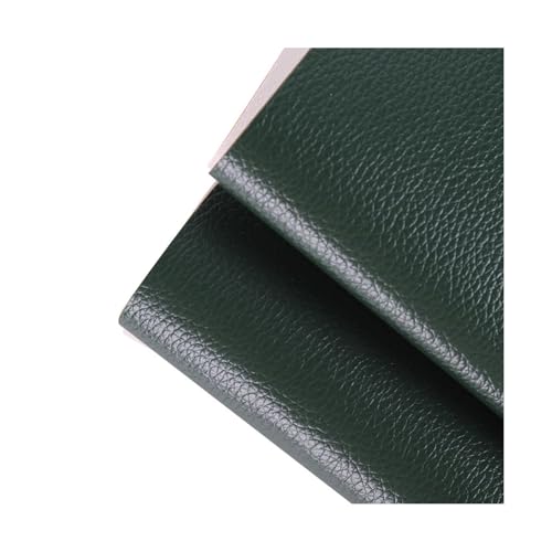 ZNQNDSR Kunstleder Reparaturset 39x54 Lederband Mit Litschi-Textur, Selbstklebender Leder-Reparaturflicken Für Couch, Sofa, Boot, Sitz, Stuhl, Handtasche(Blackish green) von ZNQNDSR