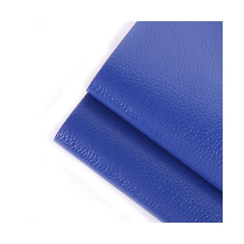 ZNQNDSR Kunstleder Reparaturset 39x54 Lederband Mit Litschi-Textur, Selbstklebender Leder-Reparaturflicken Für Couch, Sofa, Boot, Sitz, Stuhl, Handtasche(Royal blue) von ZNQNDSR