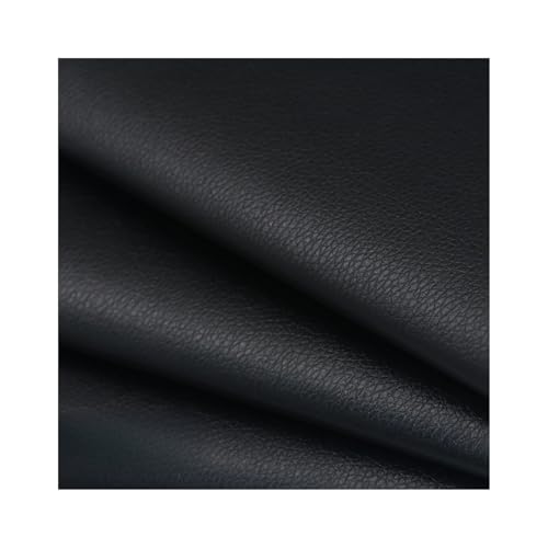 ZNQNDSR Kunstleder Reparaturset 9,8 X 23 Selbstklebende Lederflicken, Zuschneidbares Lederband Mit Litschi-Textur Für Autositze, Stühle, Couch, Sofa(Black) von ZNQNDSR