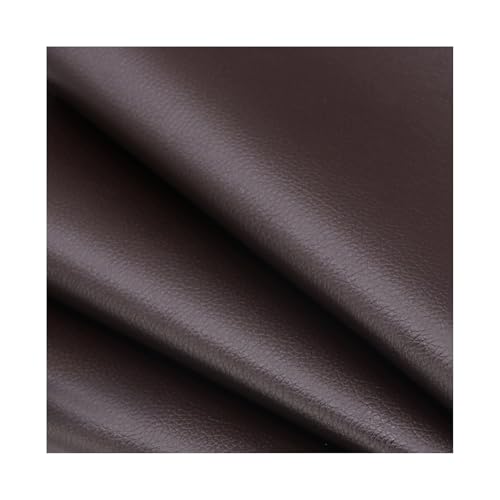 ZNQNDSR Kunstleder Reparaturset Zuschneidbares 19,7 X 27 Zoll Lederband Mit Litschi-Textur, Selbstklebender Leder-Reparaturflicken Für Sofas, Autositze Und Stühle(Dark Coffee) von ZNQNDSR